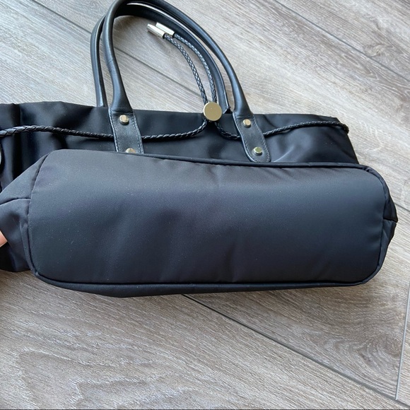 Agnes B Nylon Handbag Tote - Picture 5 of 15